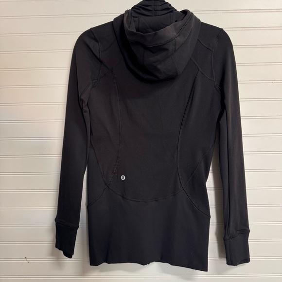 Lululemon Athletica Daily Practice Dress Top Jacket Womens 6 Black Hoodie - Picture 10 of 10